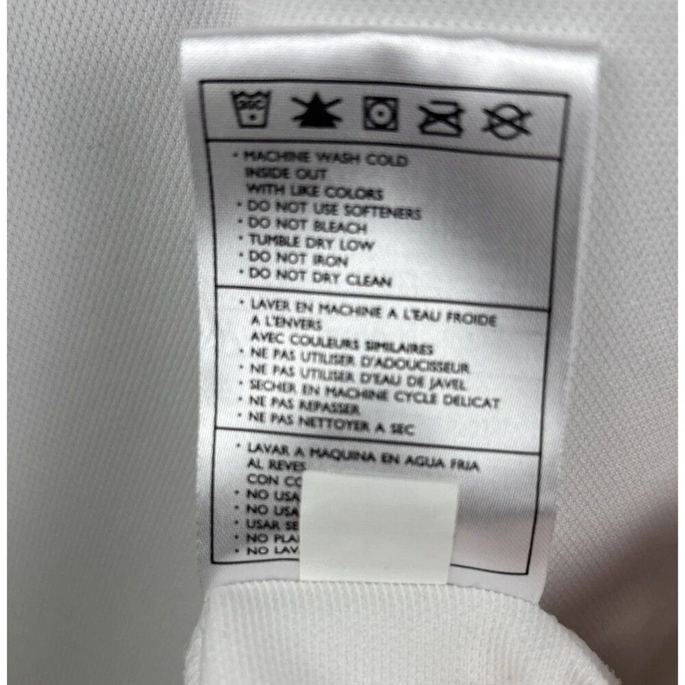Nike Golf polo men’s Large Fit Dry White World Golf Championships Short Sleeve